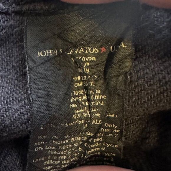 John Varvatos Medium Instulated Flannel Blue/White Plaid Shacket - Picture 3 of 6